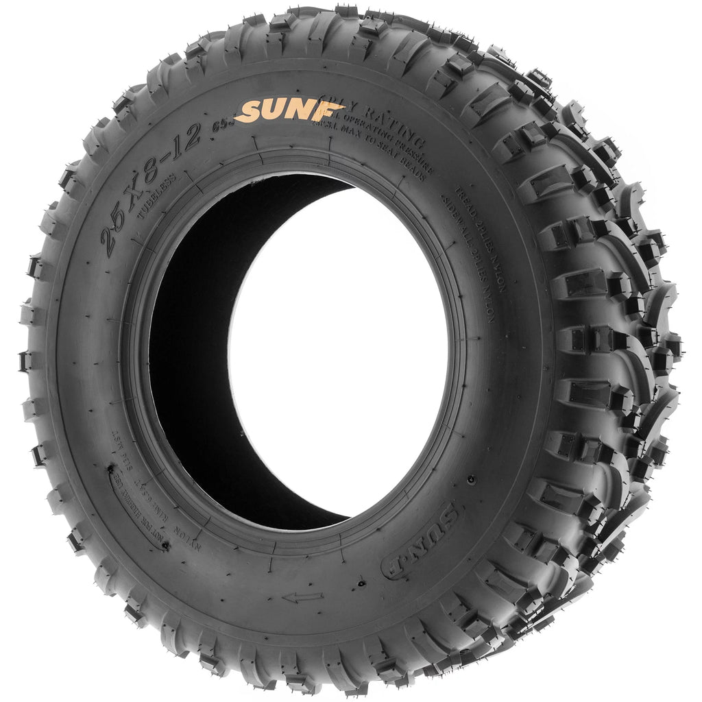 Set of 4 ATV UTV Tires 25x8-12 6 PR K8799