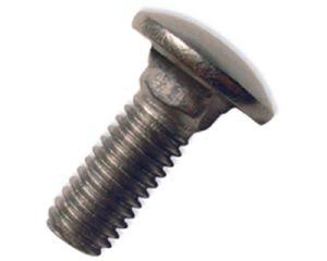 3/8-16 x 2x22 Carriage Bolt, Round Head, 18-8 Stainless Steel, Pkg of 100 T19005