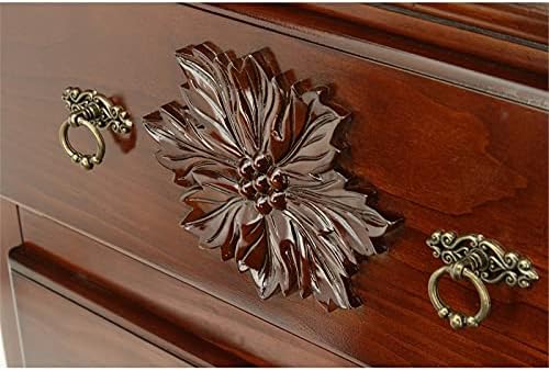 Dark Pine Solid Wood 2-Drawer Nightstand A638