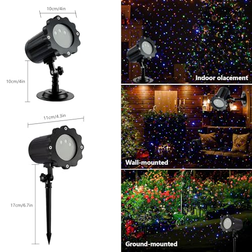 Laser Christmas Lights, 3 Color Laser Light Projector, Water Proof L898381