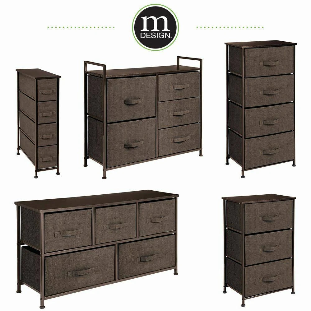Coffee Espresso 3 Drawer Dresser Storage Tower I599